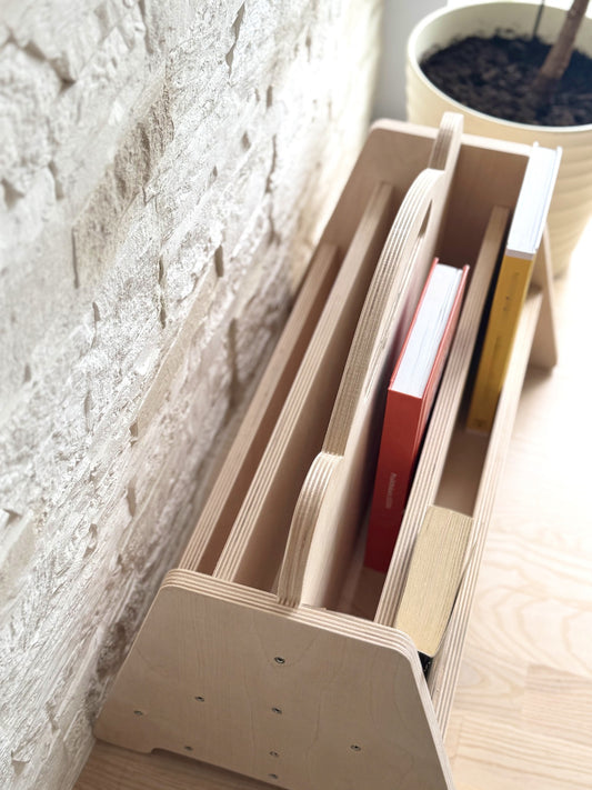 Montessori Double Sided Wooden Book Display For Kids
