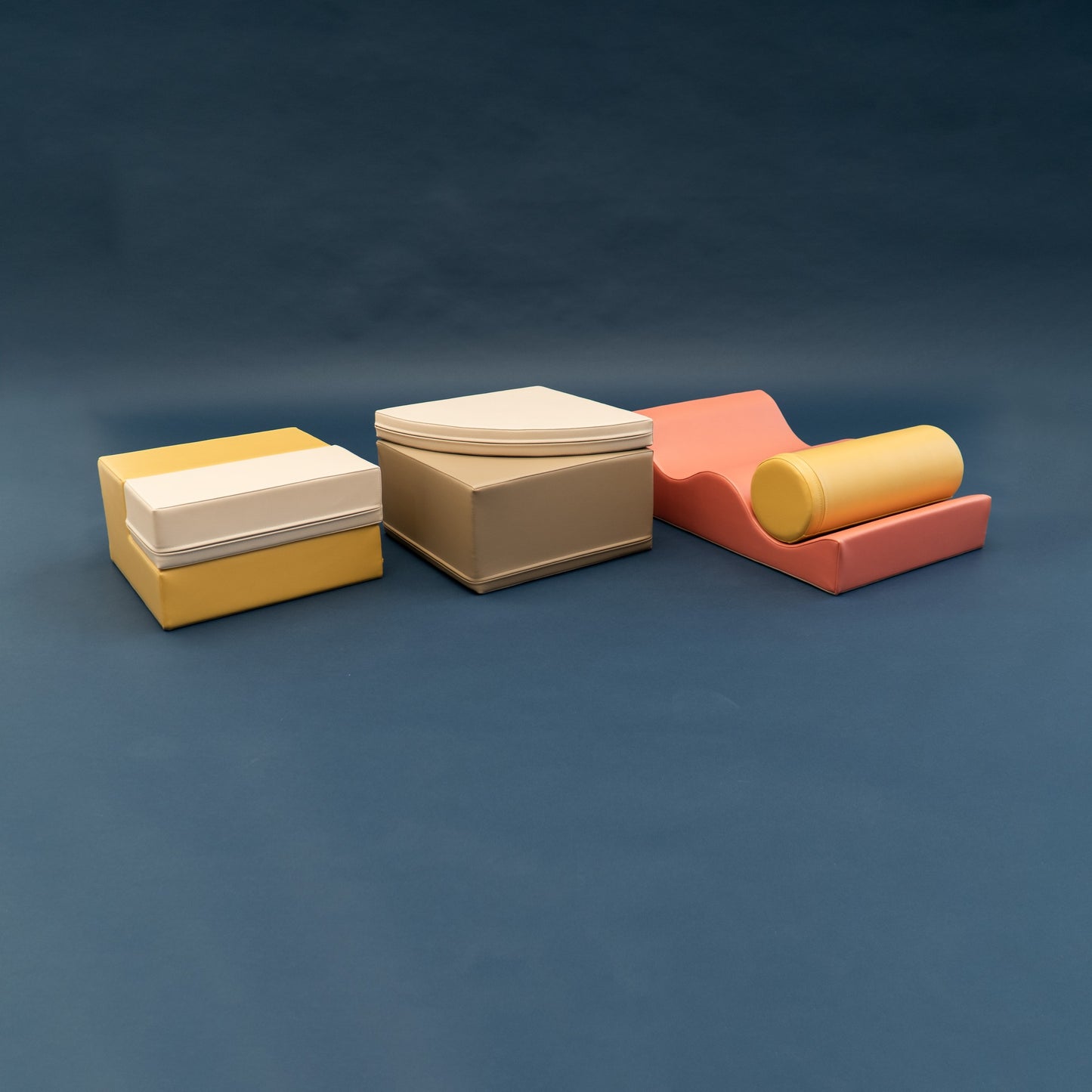 Soft Play 6 Foam Block Set - Pastel Pink Explorer