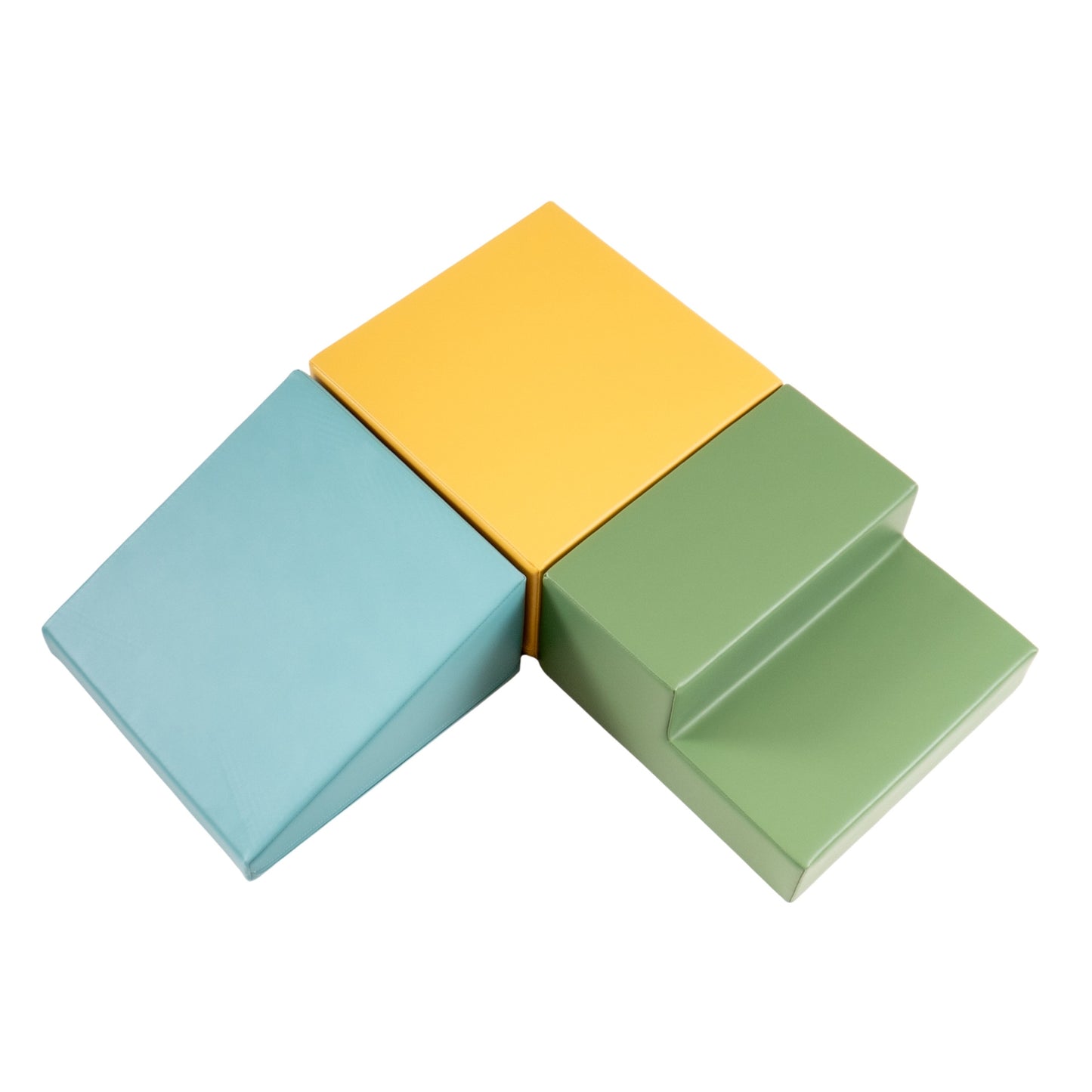 Soft Play 3 Foam Block Set - Pastel Turquoise Mini Climbie