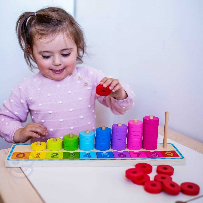 Puzzle For Learning Colors And To Count