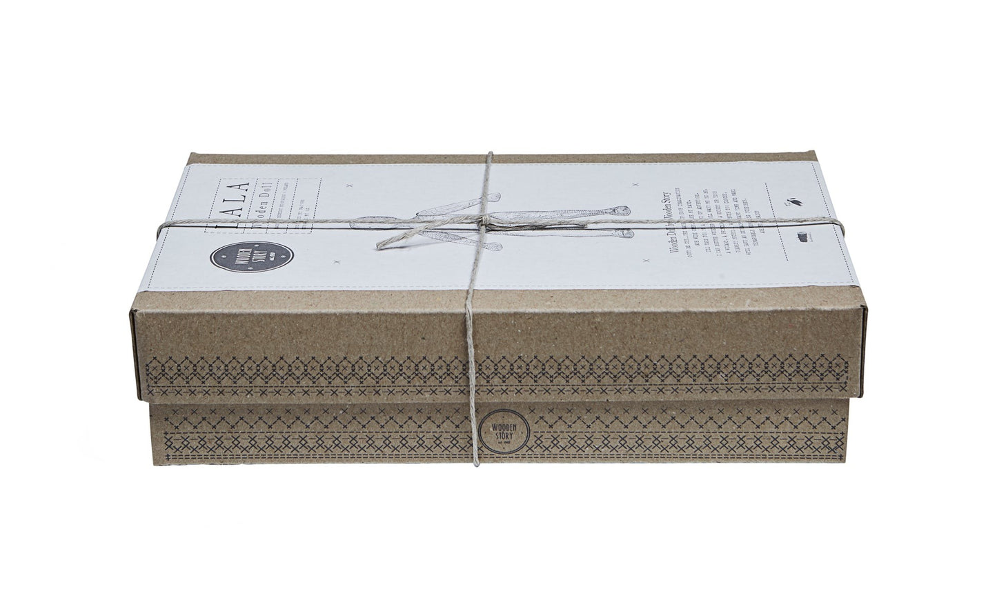 Wooden Walnut Doll with Dress