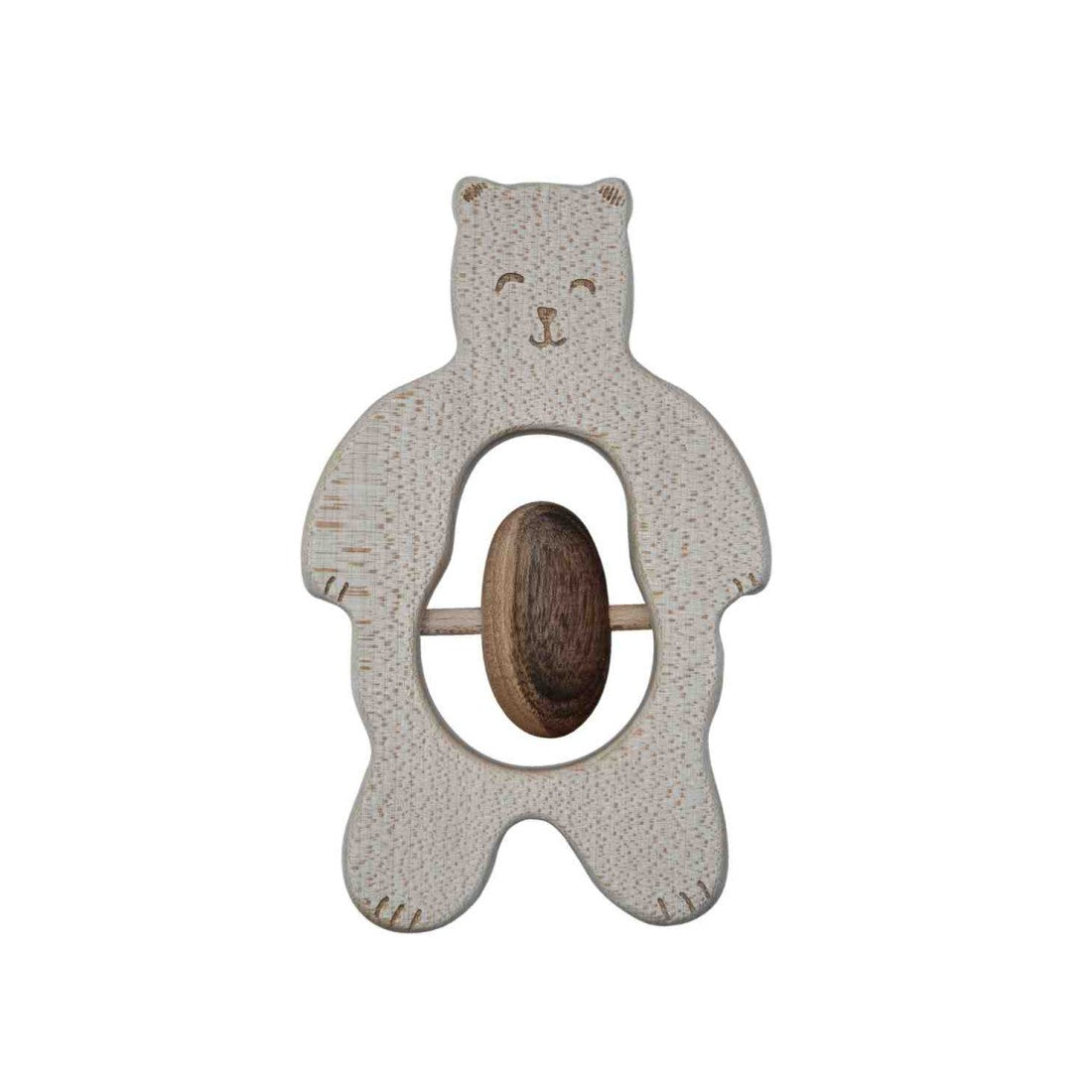 Wooden Rattle - Teddy